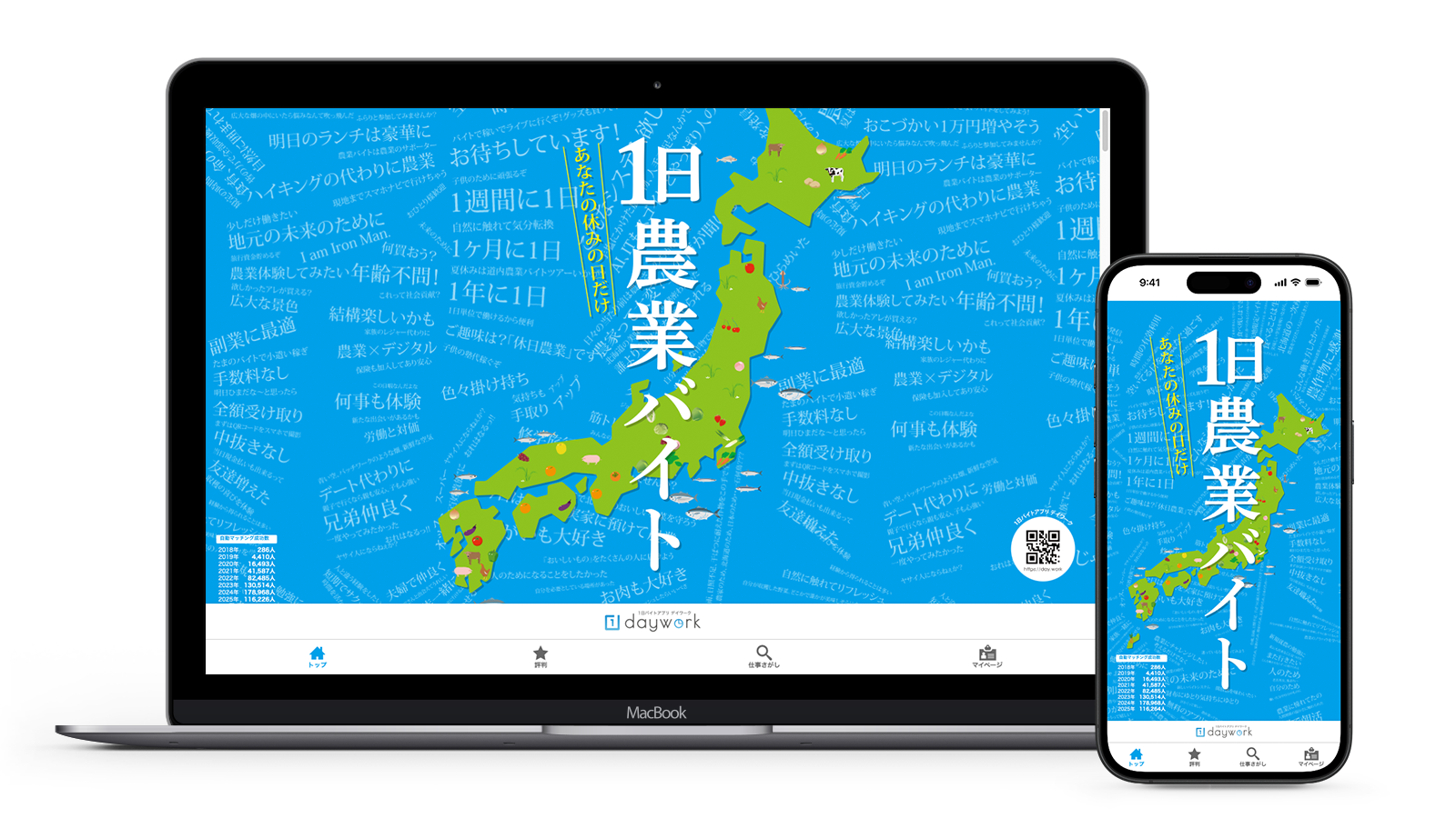 1日バイトアプリデイワーク様ホームページ